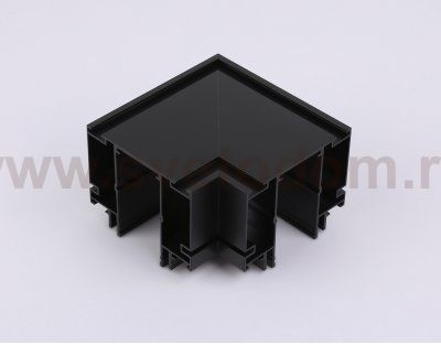 GL1046 BK черный коннектор угловой для шинопровода в натяжной потолок Magnetic 220V 100*100*51