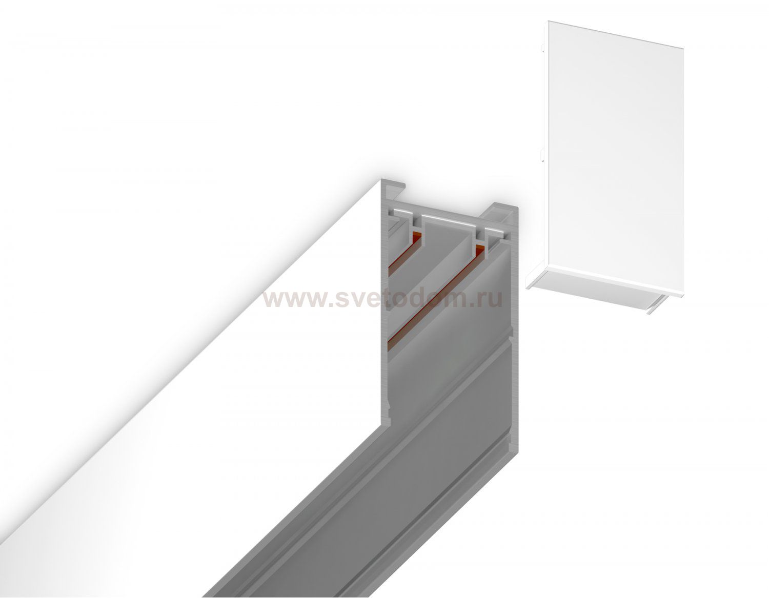 Заглушка для накладного шинопровода Magnetic 220V (2шт) Ambrella GL1057 WH белый заглушка для шинопровода Magnetic 220V 30.6*56*2 (2шт)