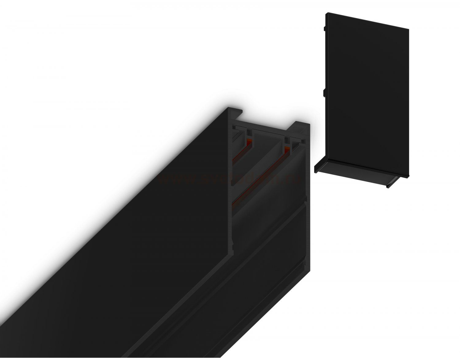 Заглушка для накладного шинопровода Magnetic 220V (2шт) Ambrella GL1058 BK черный заглушка для шинопровода Magnetic 220V 30.6*56*2 (2шт)