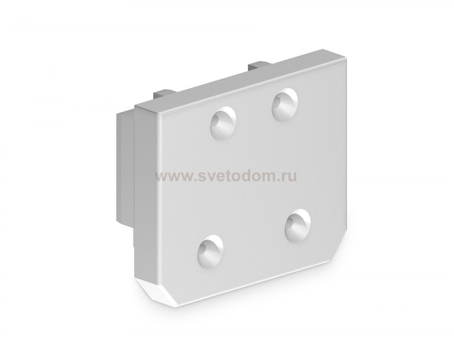 GL1061 WH белый заглушка демпферная для шинопровода в натяжной потолок Magnetic 220V 64.5*51*16 (2шт)