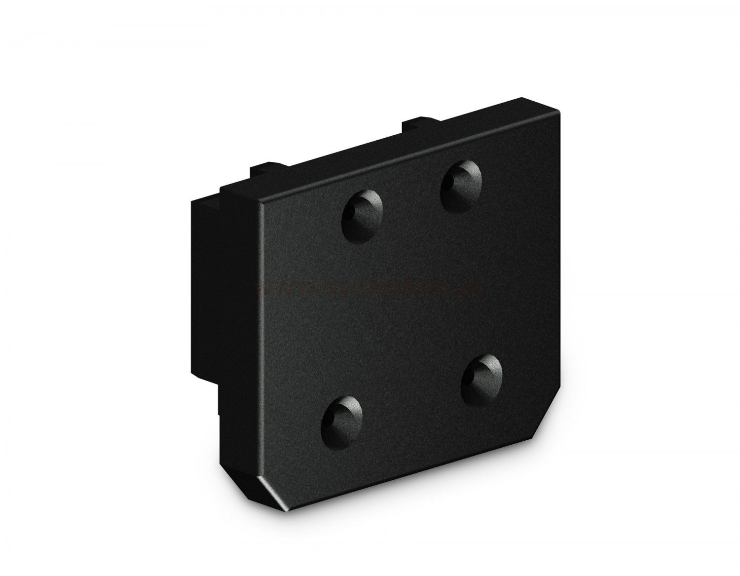 GL1062 BK черный заглушка демпферная для шинопровода в натяжной потолок Magnetic 220V 64.5*51*16 (2шт)