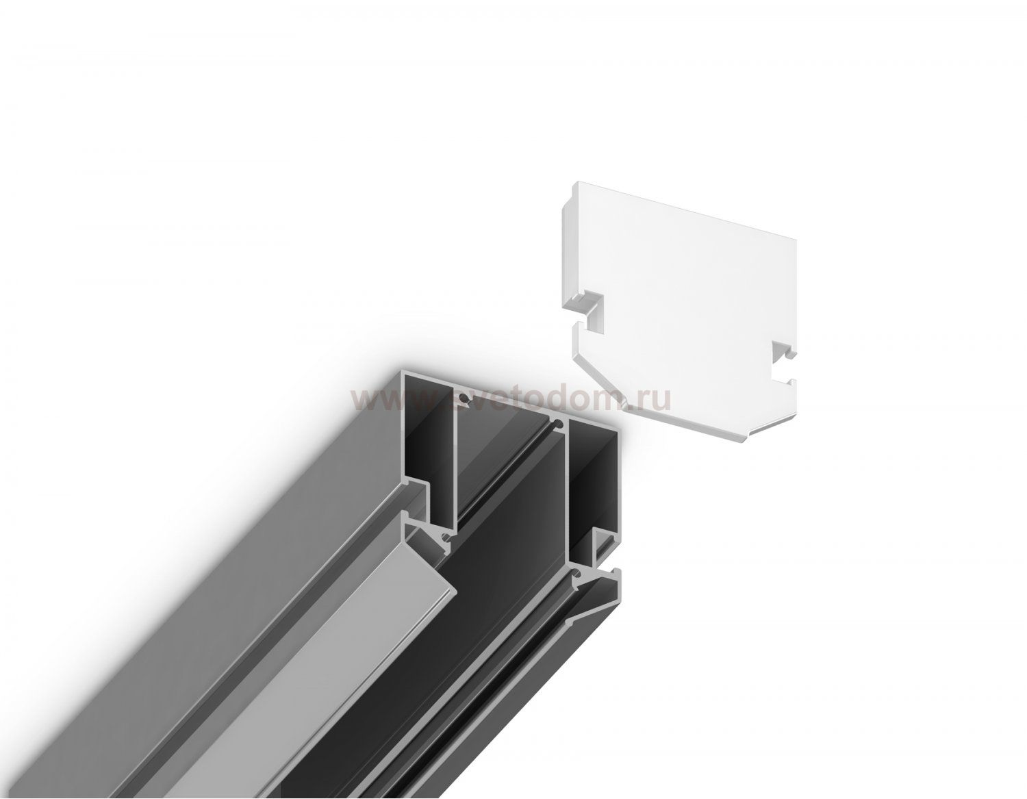 Заглушка для корпуса в натяжной потолок Magnetic 220V (2шт) Ambrella GL1063 WH белый заглушка для корпуса в натяжной потолок для шинопровода Magnetic 220V 61*61*9 (2шт)