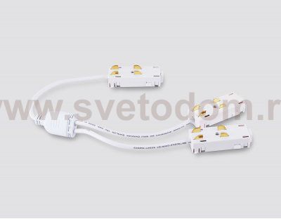 Коннектор питания T-образный для шинопровода Magnetic 220V Ambrella GL1113 WH белый коннектор питания T-образный для шинопровода Magnetic 220V 250*150*18