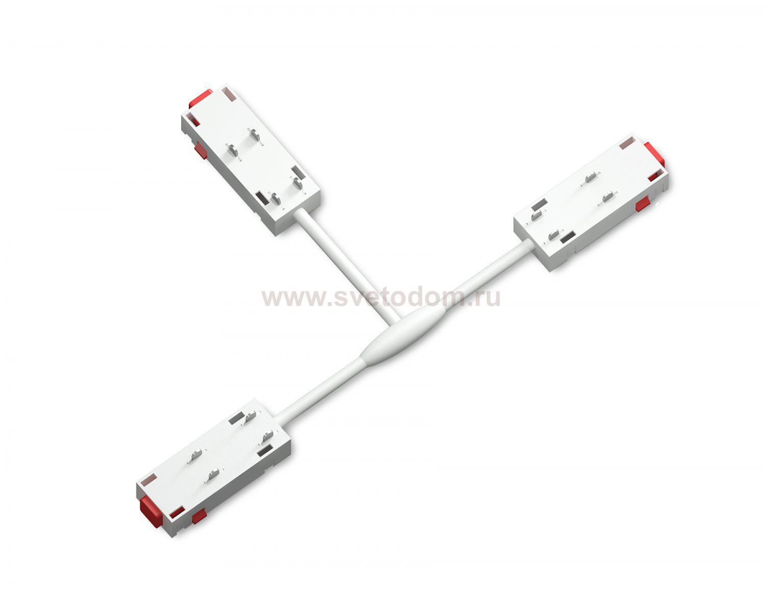 Коннектор питания T-образный для шинопровода Magnetic 220V Ambrella GL1113 WH белый коннектор питания T-образный для шинопровода Magnetic 220V 250*150*18