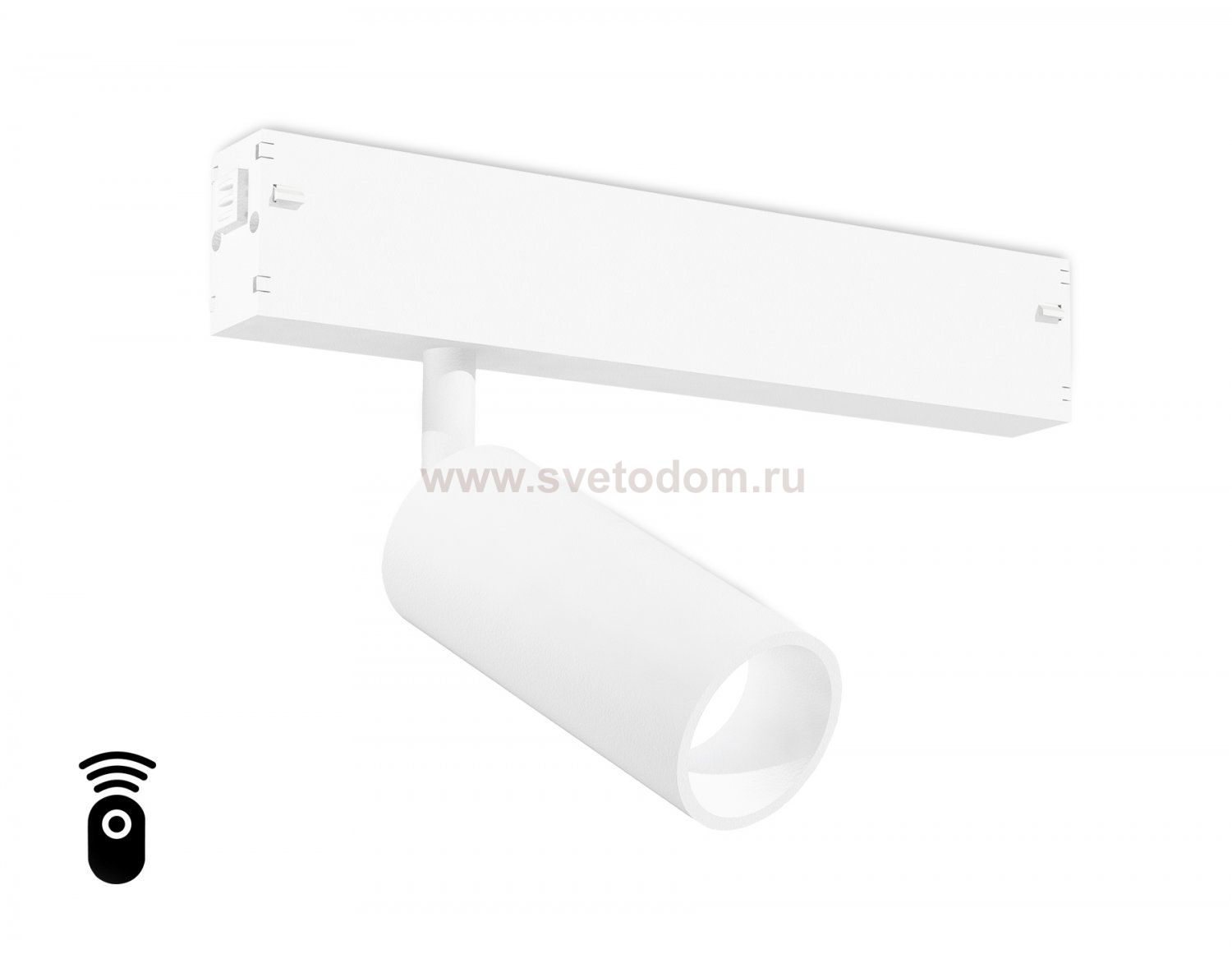 Управляемый светодиодный светильник для шинопровода Magnetic 220V диммируемый 3000-6400K Ambrella GL1201 WH белый IP20 7W 3000K-6400K 220V 36° D35*80 (Без ПДУ)