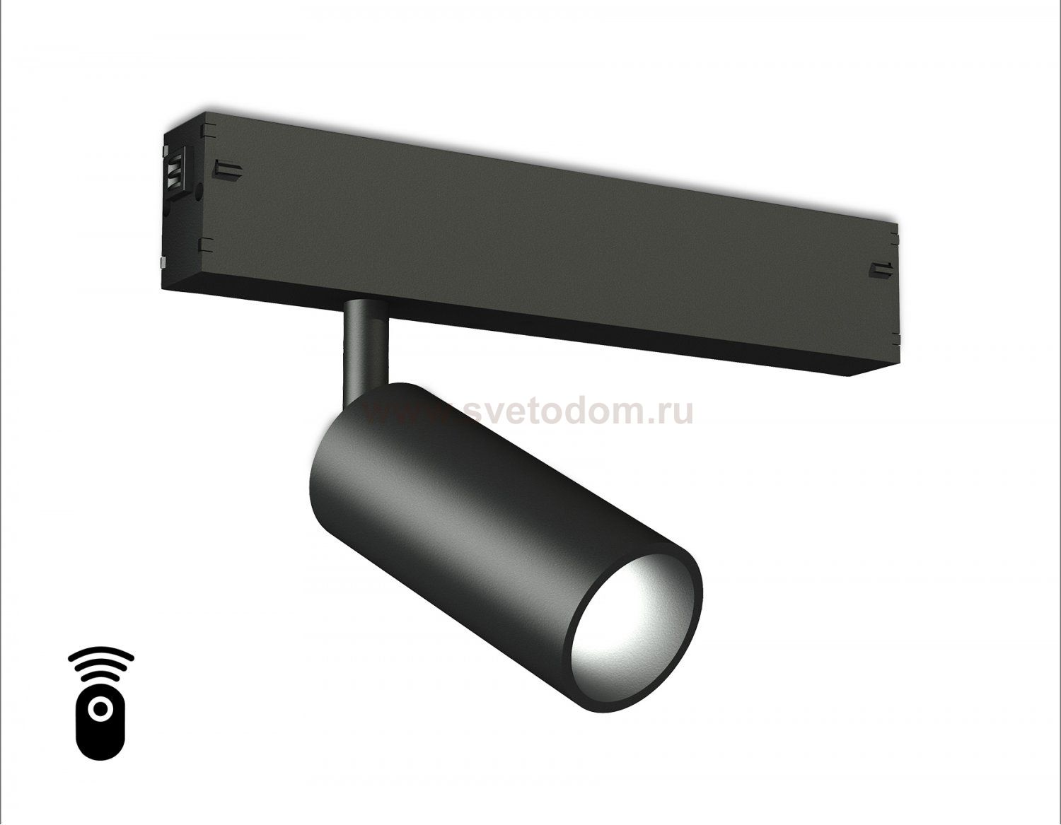 Управляемый светодиодный светильник для шинопровода Magnetic 220V диммируемый 3000-6400K Ambrella GL1202 BK черный IP20 7W 3000K-6400K 220V 36° D35*80 (Без ПДУ)