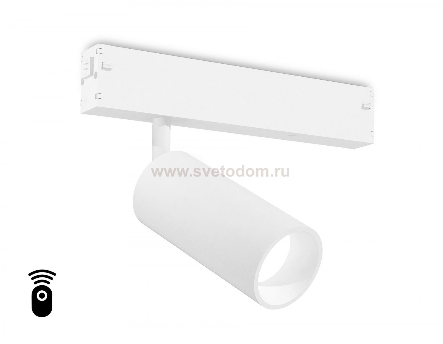 Управляемый светодиодный светильник для шинопровода Magnetic 220V диммируемый 3000-6400K Ambrella GL1211 WH белый IP20 12W 3000K-6400K 220V 36° D45*100 (Без ПДУ)