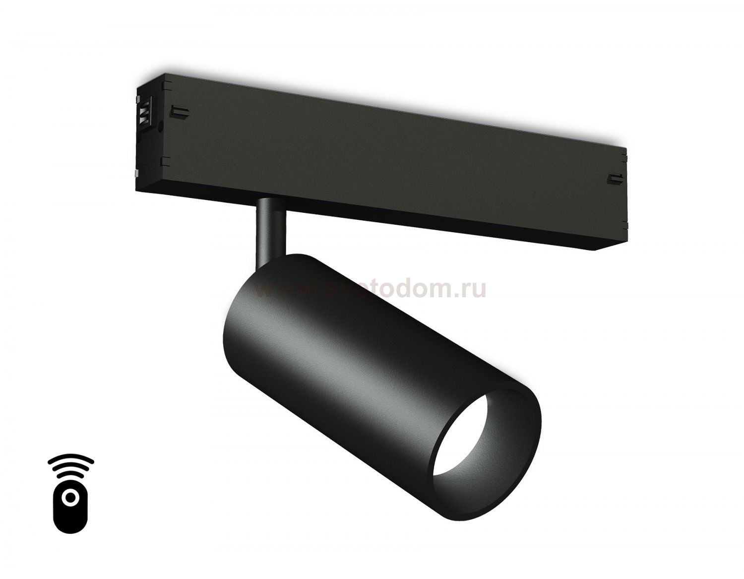 Управляемый светодиодный светильник для шинопровода Magnetic 220V диммируемый 3000-6400K Ambrella GL1212 BK черный IP20 12W 3000K-6400K 220V 36° D45*100 (Без ПДУ)