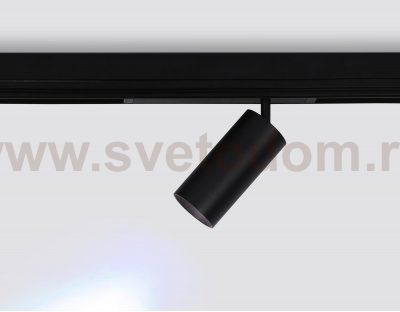 Управляемый светодиодный светильник для шинопровода Magnetic 220V диммируемый 3000-6400K Ambrella GL1232 BK черный IP20 24W 3000K-6400K 220V 36° D65*140 (Без ПДУ)