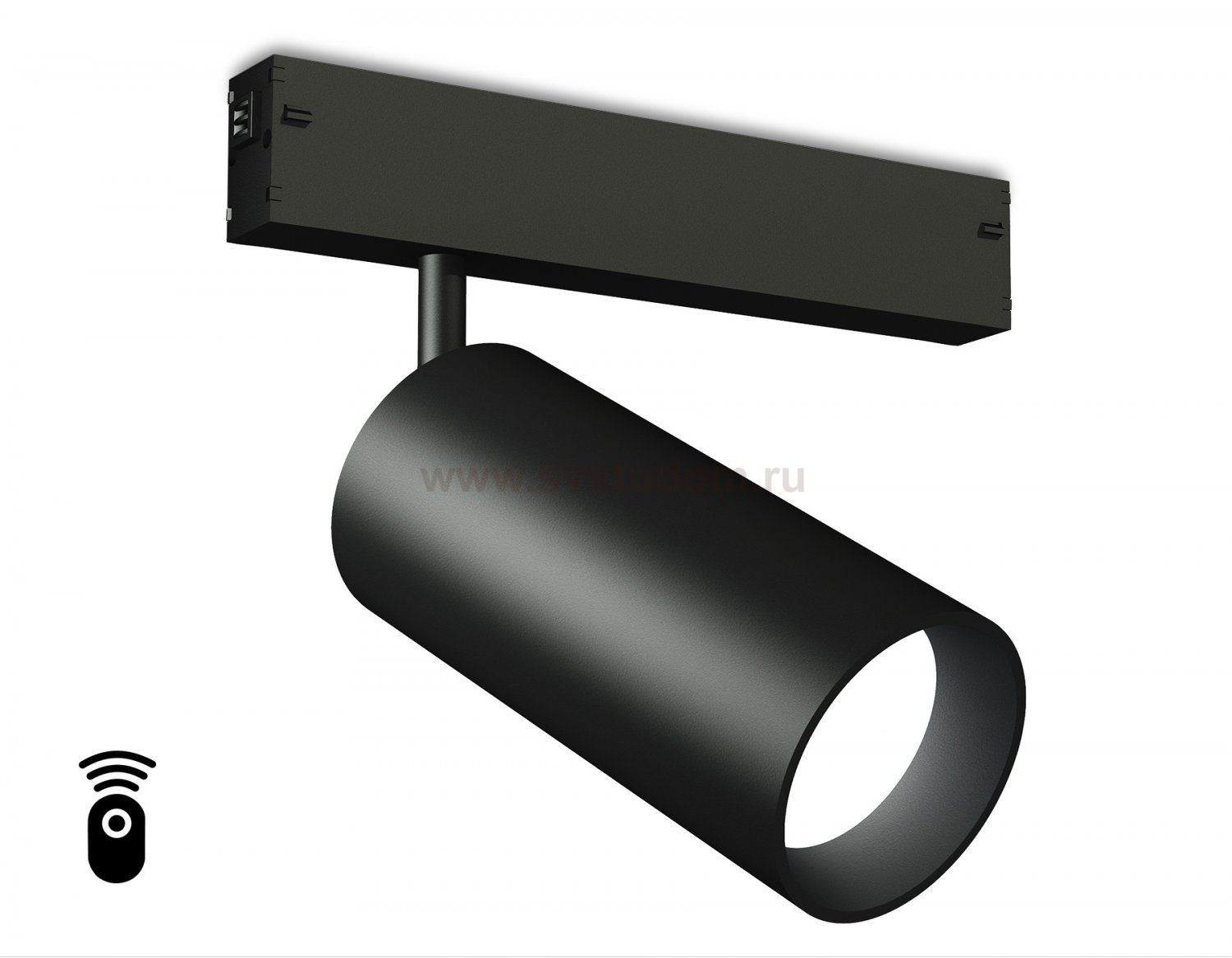 Управляемый светодиодный светильник для шинопровода Magnetic 220V диммируемый 3000-6400K Ambrella GL1232 BK черный IP20 24W 3000K-6400K 220V 36° D65*140 (Без ПДУ)