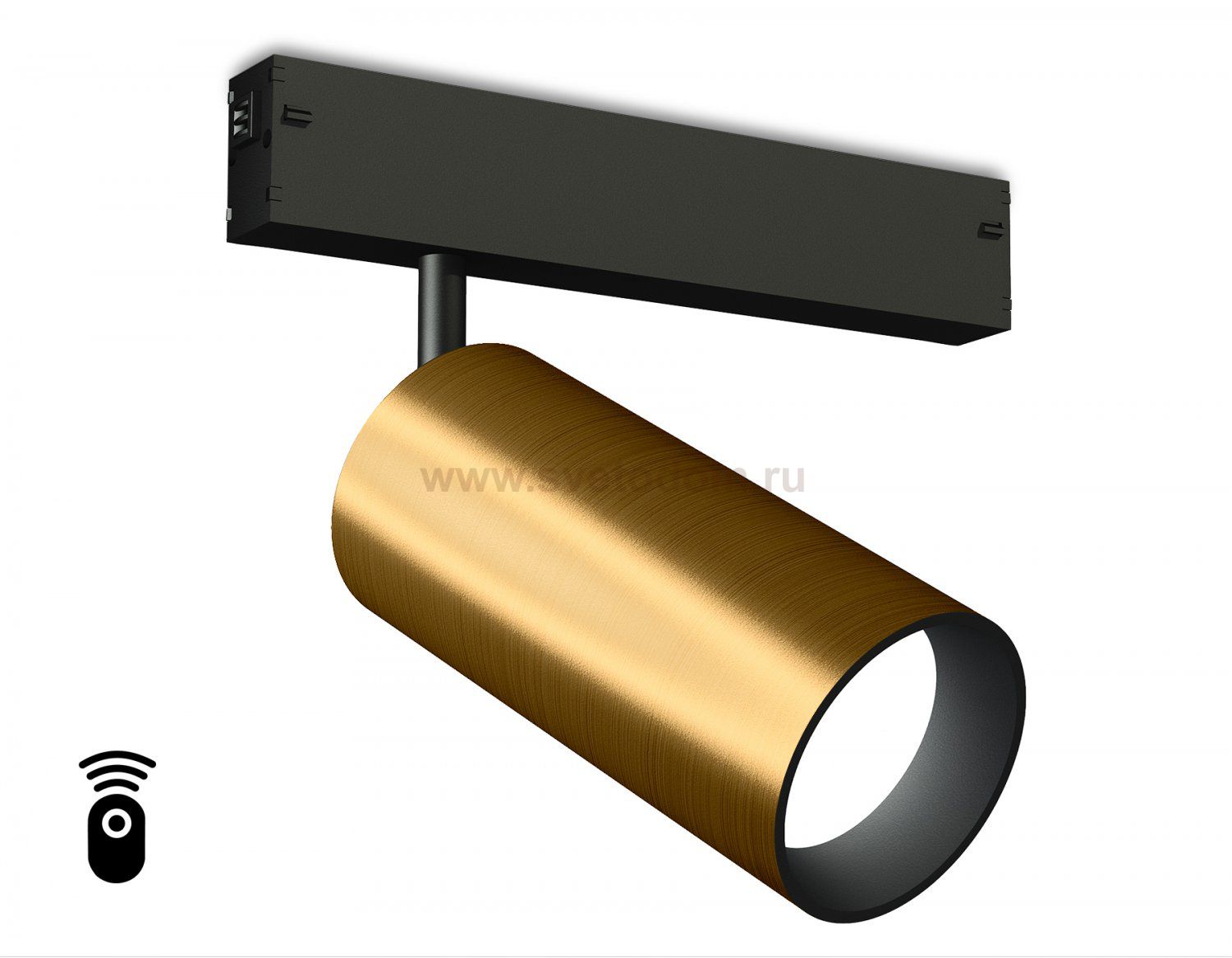 Управляемый светодиодный светильник для шинопровода Magnetic 220V диммируемый 3000-6400K Ambrella GL1233 GD золото IP20 24W 3000K-6400K 220V 36° D65*140 (Без ПДУ)