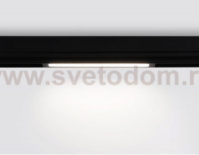 Управляемый светодиодный светильник для шинопровода Magnetic 220V диммируемый 3000-6400K Ambrella GL1262 BK черный IP20 9W 3000K-6400K 220V 120° 232*25*42 (Без ПДУ)