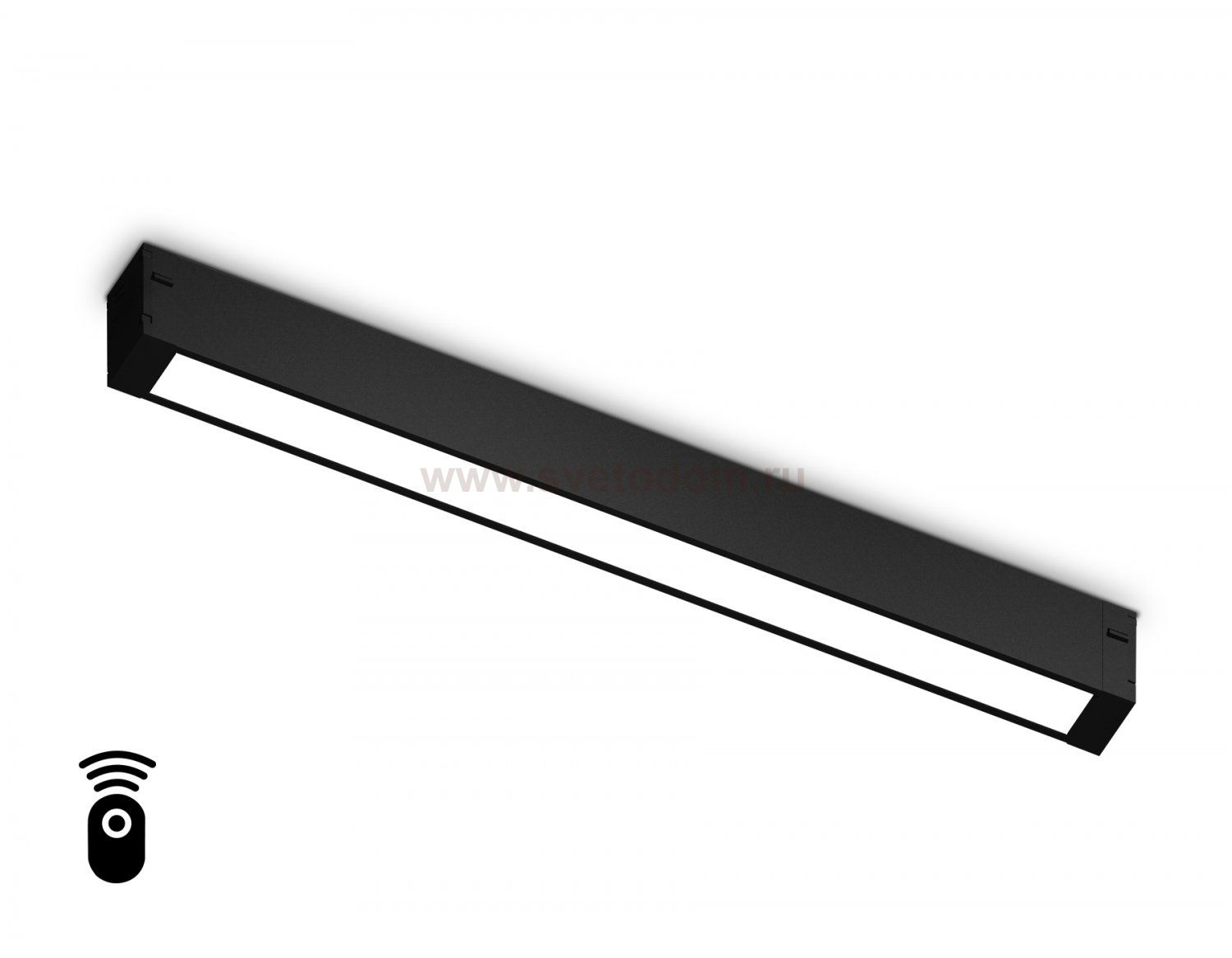 Управляемый светодиодный светильник для шинопровода Magnetic 220V диммируемый 3000-6400K Ambrella GL1272 BK черный IP20 15W 3000K-6400K 220V 120° 342*25*42 (Без ПДУ)