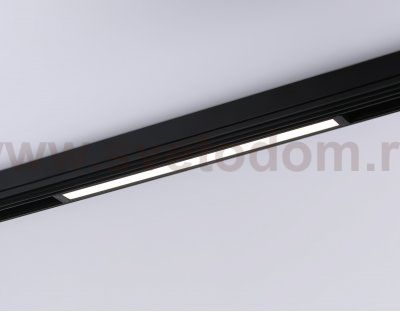 Управляемый светодиодный светильник для шинопровода Magnetic 220V диммируемый 3000-6400K Ambrella GL1282 BK черный IP20 18W 3000K-6400K 220V 120° 452*25*42 (Без ПДУ)