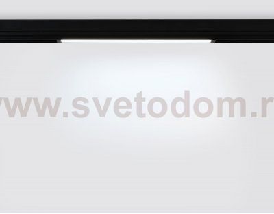 Управляемый светодиодный светильник для шинопровода Magnetic 220V диммируемый 3000-6400K Ambrella GL1282 BK черный IP20 18W 3000K-6400K 220V 120° 452*25*42 (Без ПДУ)