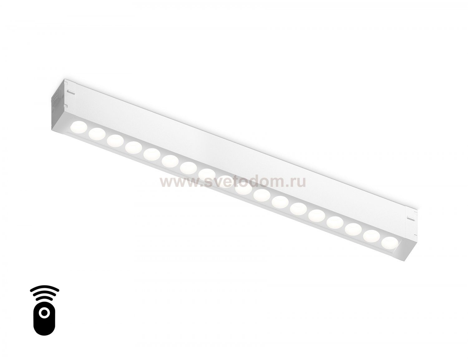 Управляемый светодиодный светильник для шинопровода Magnetic 220V диммируемый 3000-6400K Ambrella GL1311 WH белый IP20 15W 3000K-6400K 220V 24° 342*25*42 (Без ПДУ)