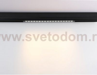 Управляемый светодиодный светильник для шинопровода Magnetic 220V диммируемый 3000-6400K Ambrella GL1312 BK черный IP20 15W 3000K-6400K 220V 24° 342*25*42 (Без ПДУ)