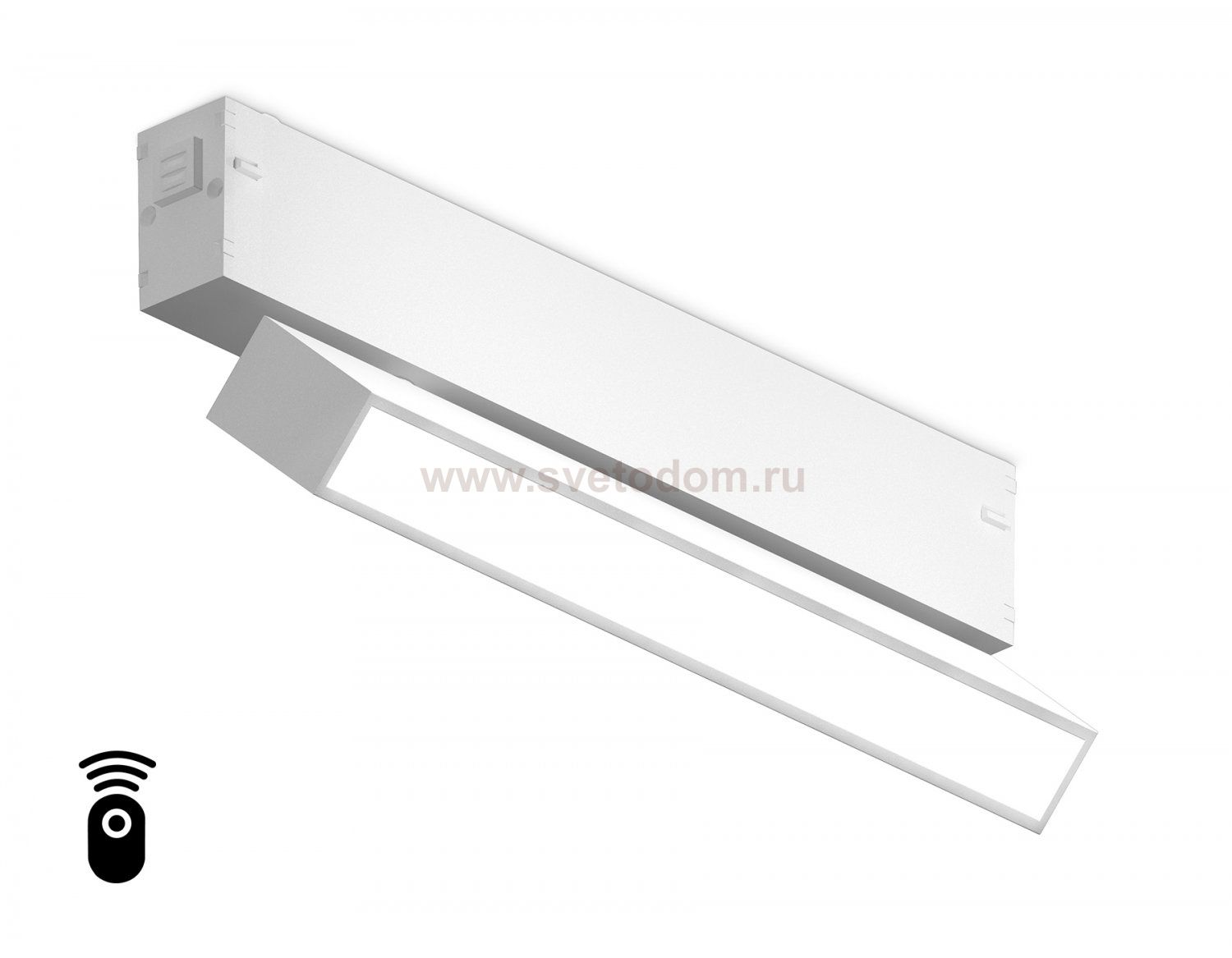 Управляемый светодиодный светильник для шинопровода Magnetic 220V диммируемый 3000-6400K Ambrella GL1321 WH белый IP20 12W 3000K-6400K 220V 120° 232*25*112 (Без ПДУ)
