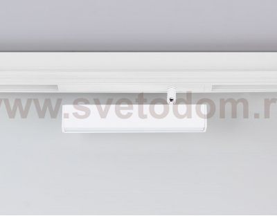 Управляемый светодиодный светильник для шинопровода Magnetic 220V диммируемый 3000-6400K Ambrella GL1321 WH белый IP20 12W 3000K-6400K 220V 120° 232*25*112 (Без ПДУ)