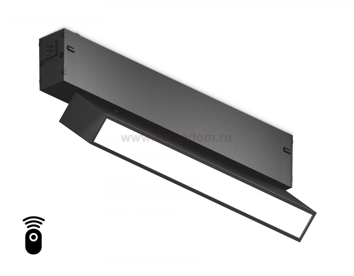 Управляемый светодиодный светильник для шинопровода Magnetic 220V диммируемый 3000-6400K Ambrella GL1322 BK черный IP20 12W 3000K-6400K 220V 120° 232*25*112 (Без ПДУ)