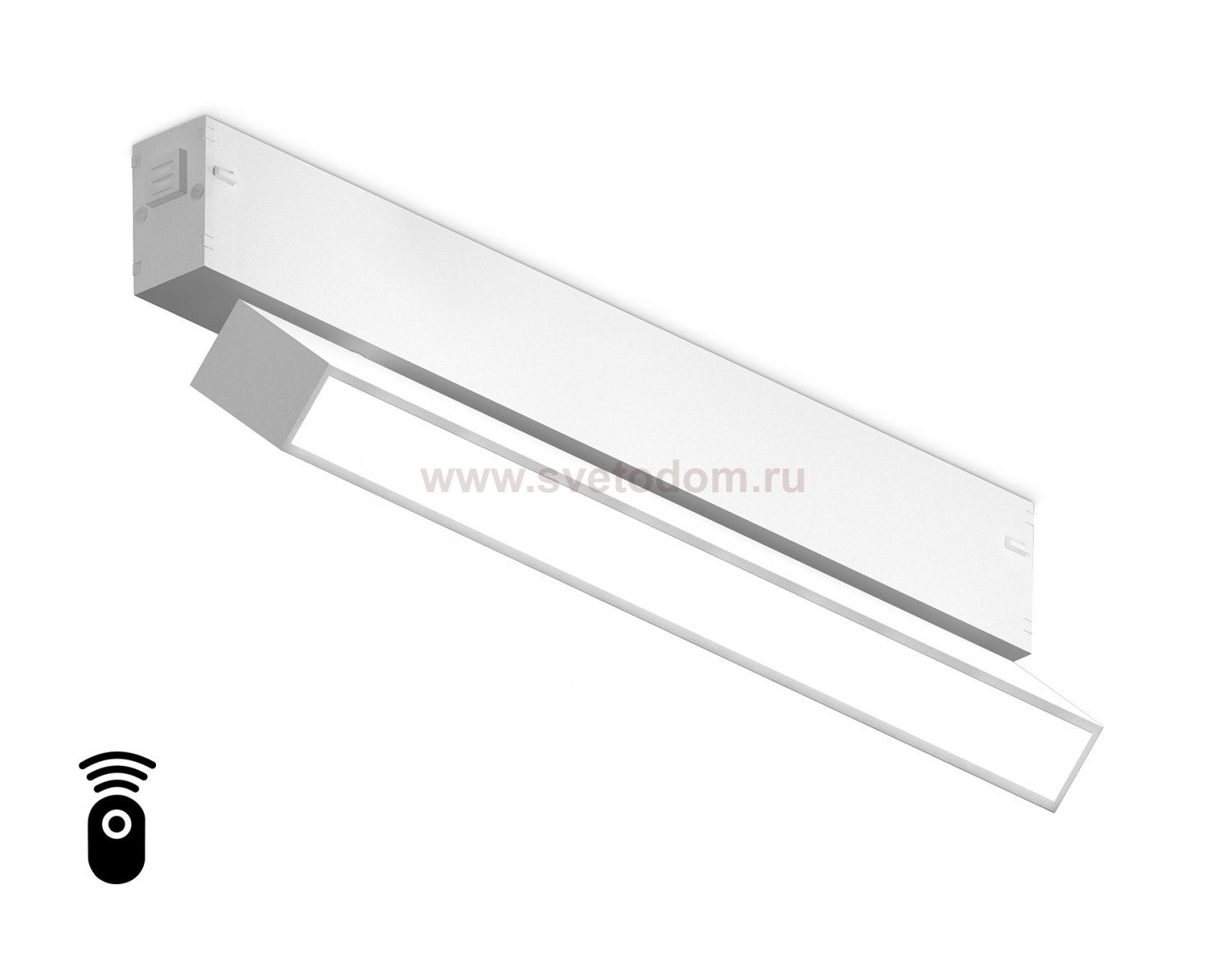Управляемый светодиодный светильник для шинопровода Magnetic 220V диммируемый 3000-6400K Ambrella GL1331 WH белый IP20 18W 3000K-6400K 220V 120° 342*25*112 (Без ПДУ)