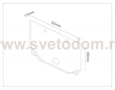 GL1990 BK черный 50*43*1,5 2шт