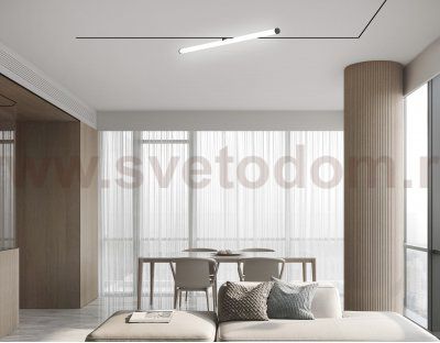 GL2380 BK черный IP20 30W 3CCT 3000/4200/6400K 48V 900*25*73