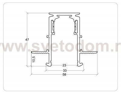 GL3331-9.5 WH белый IP20 48V 2000*60*46.8