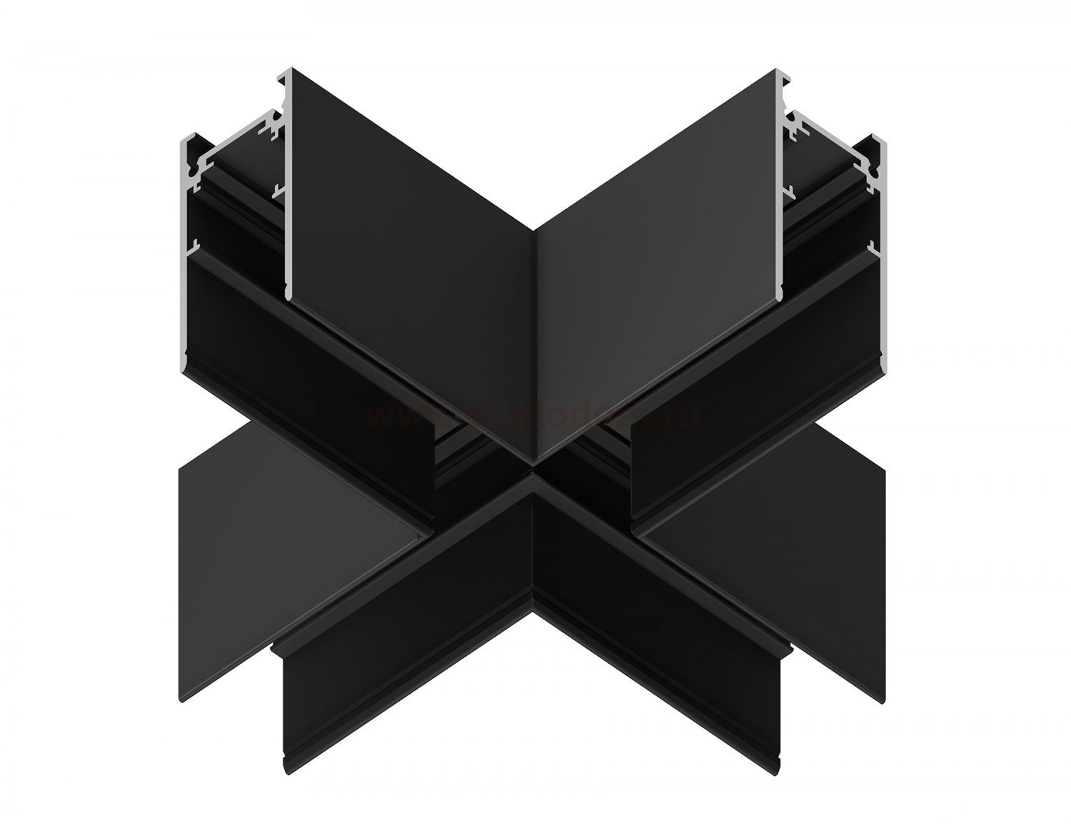 Коннектор Х-образный для накладного шинопровода Magnetic Ambrella GL3376 GL