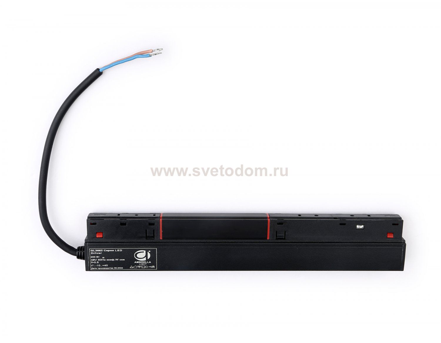 Блок питания внутренний с вводом питания для шинопровода Magnetic Ambrella GL3662 LED Driver