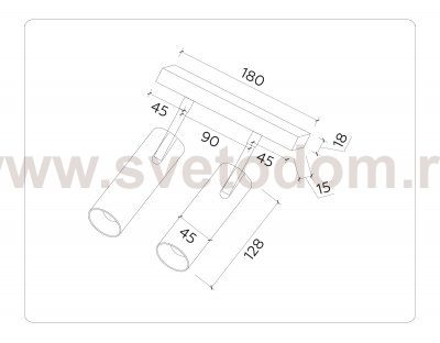 Светильник светодиодный трековый для шинопровода Magnetic Ambrella GL3901 GL