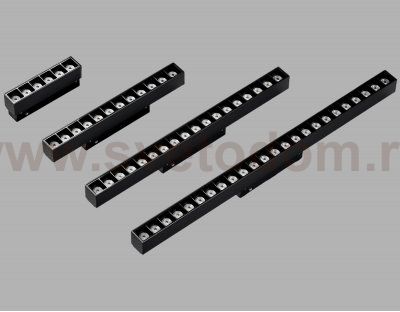 GL4495 BK черный IP20 12W 3CCT 3000-6000K SMART 48V 24° 218*22*25