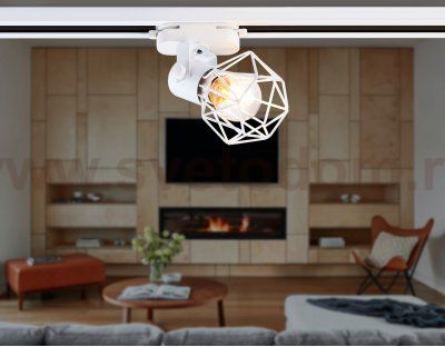 Трековый однофазный светильник со сменной лампой Ambrella GL5001 GL