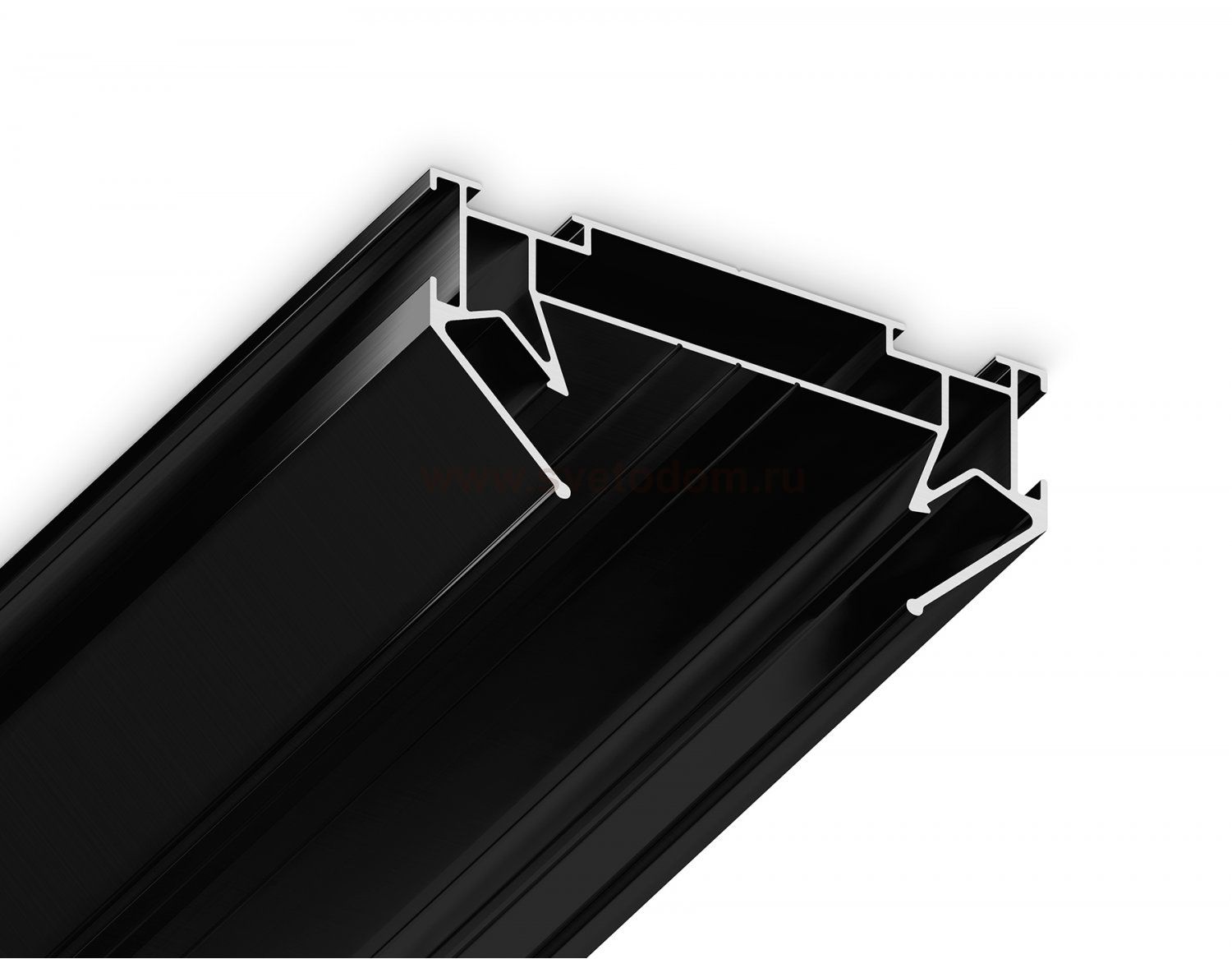 Корпус в натяжной потолок для накладного шинопровода Standard 220V Ambrella GL7132 BK черный корпус в натяжной потолок 3000*62*30