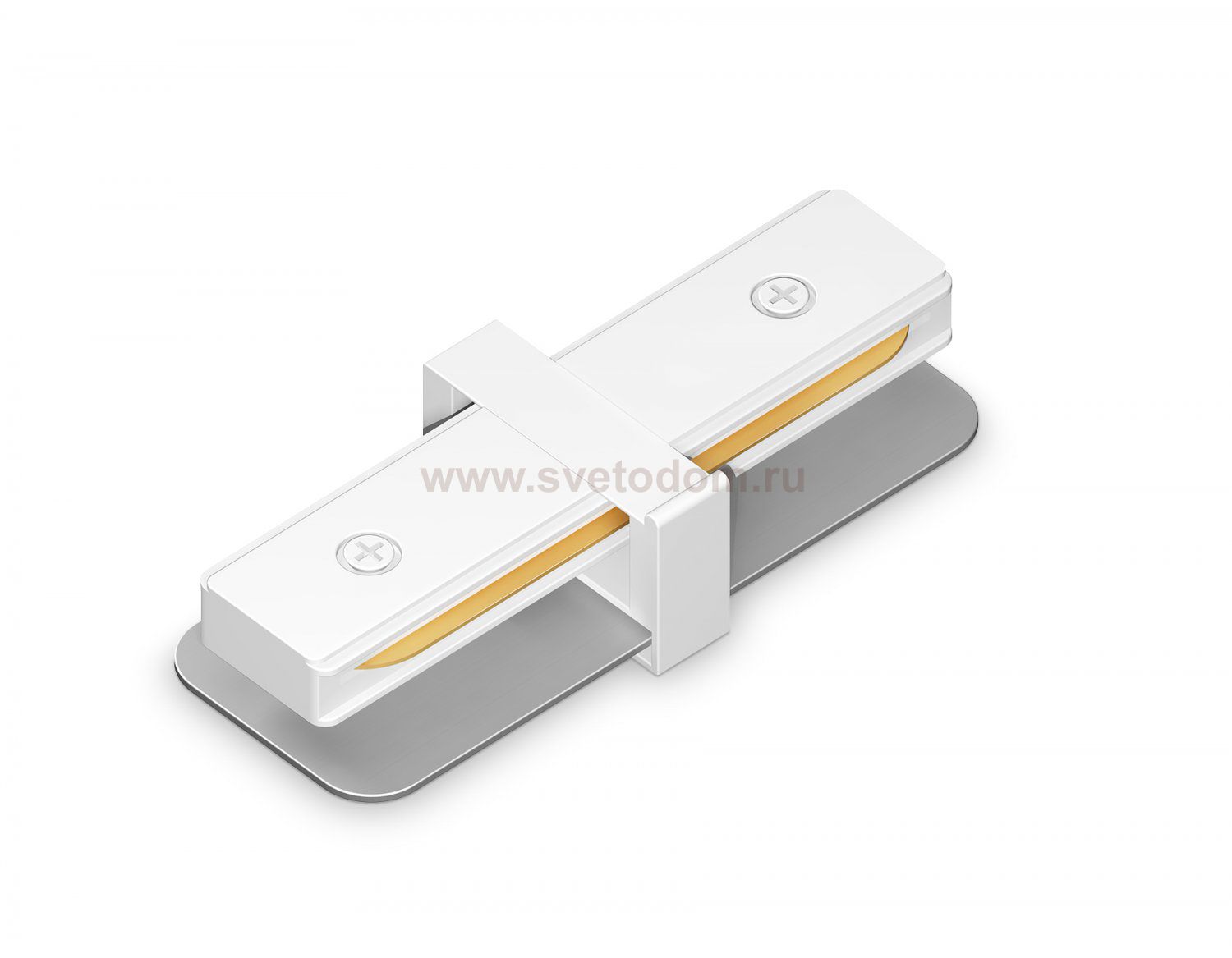 Коннектор прямой для однофазного шинопровода Standard 220V Ambrella GL7159 WH белый коннектор прямой для однофазного шинопровода Standard 220V 79*35*20