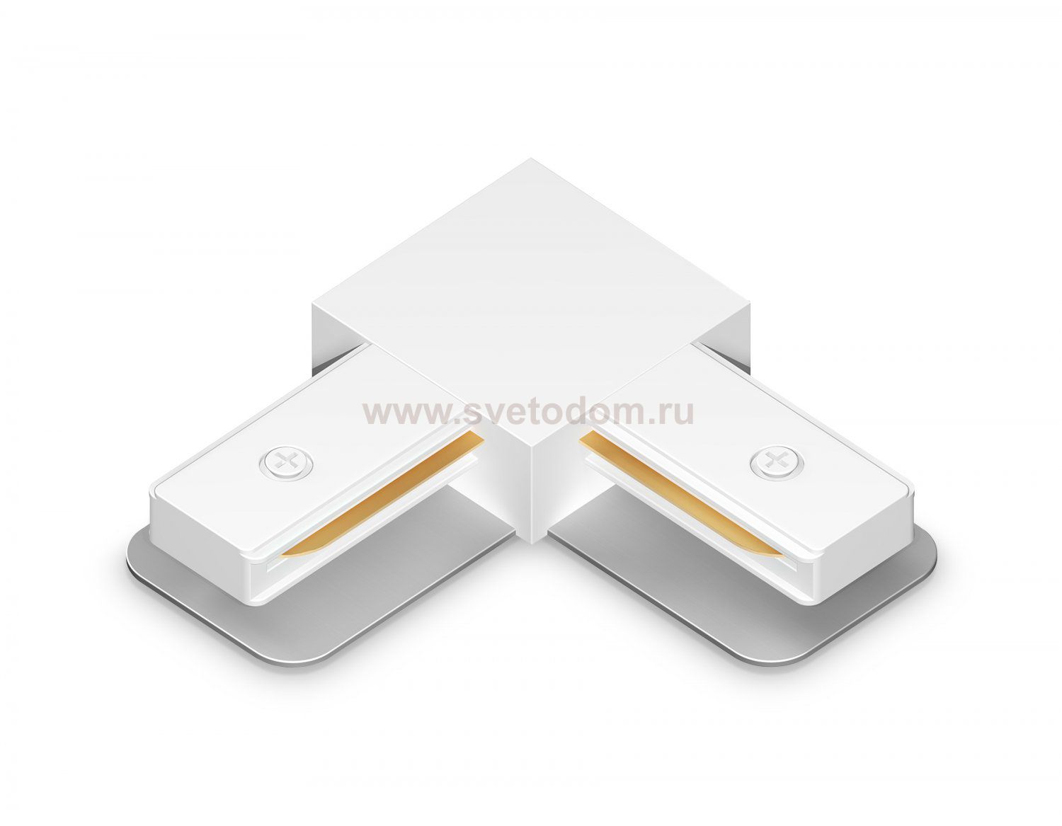 Коннектор угловой для однофазного шинопровода Standard 220V Ambrella GL7163 WH белый коннектор угловой для однофазного шинопровода Standard 220V 70*70*20