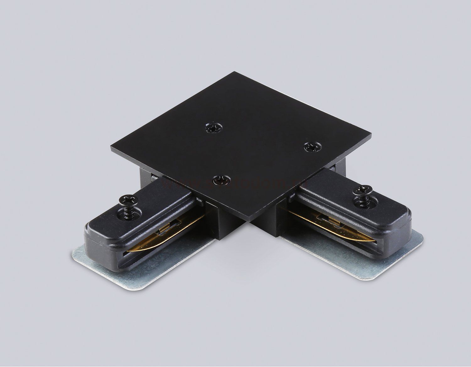 GL7166 BK черный коннектор угловой встраеваемый для шинопровода Standard 220V NEW 70*70*20