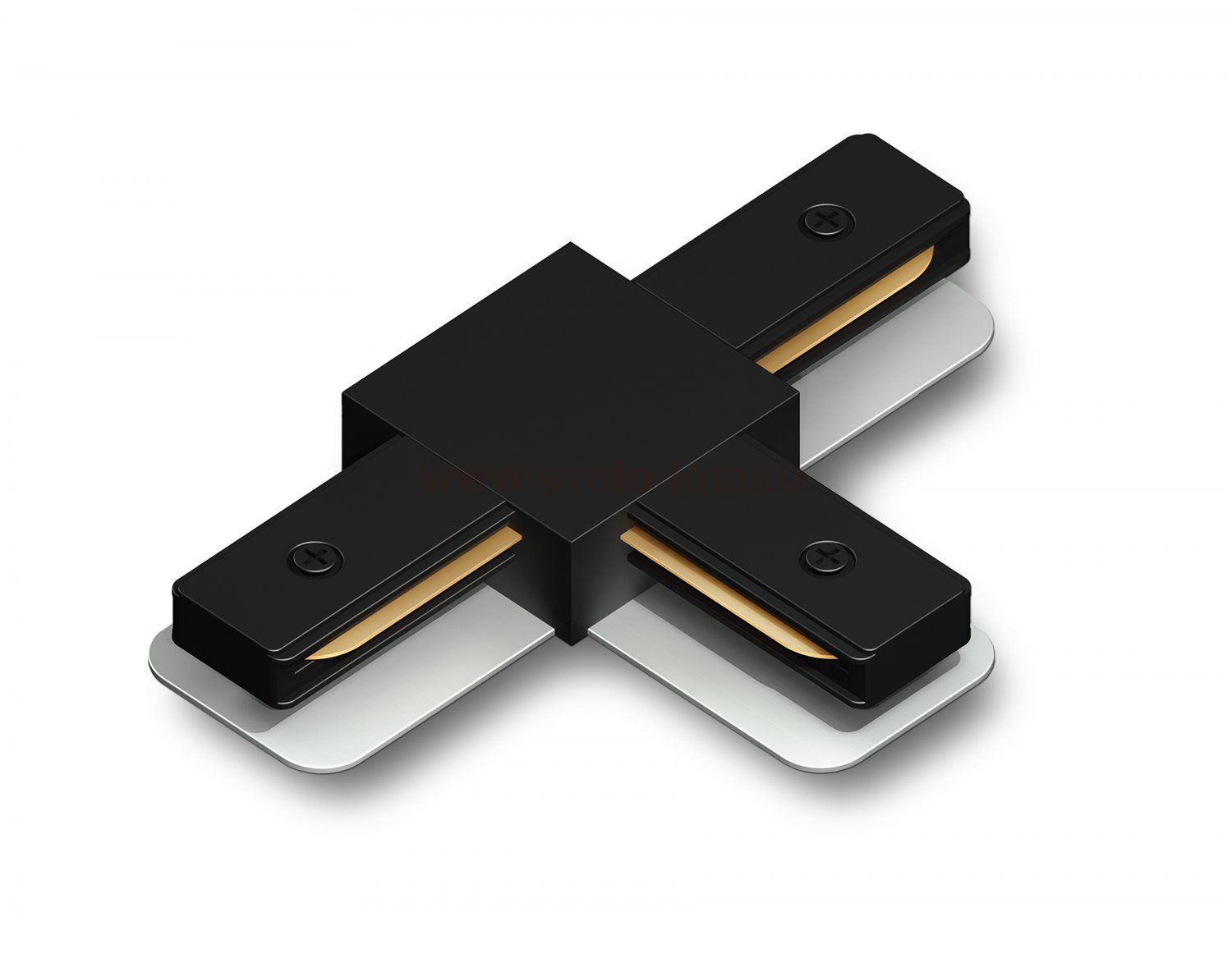 Коннектор Т-образный для однофазного шинопровода Standard 220V Ambrella GL7168 BK черный коннектор Т-образный для однофазного шинопровода Standard 220V 105*70*20