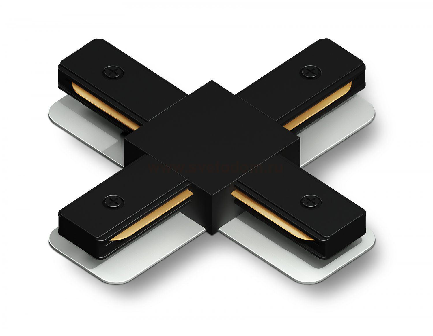 Коннектор Х-образный для однофазного шинопровода Standard 220V Ambrella GL7172 BK черный коннектор Х-образный для однофазного шинопровода Standard 220V 105*105*20