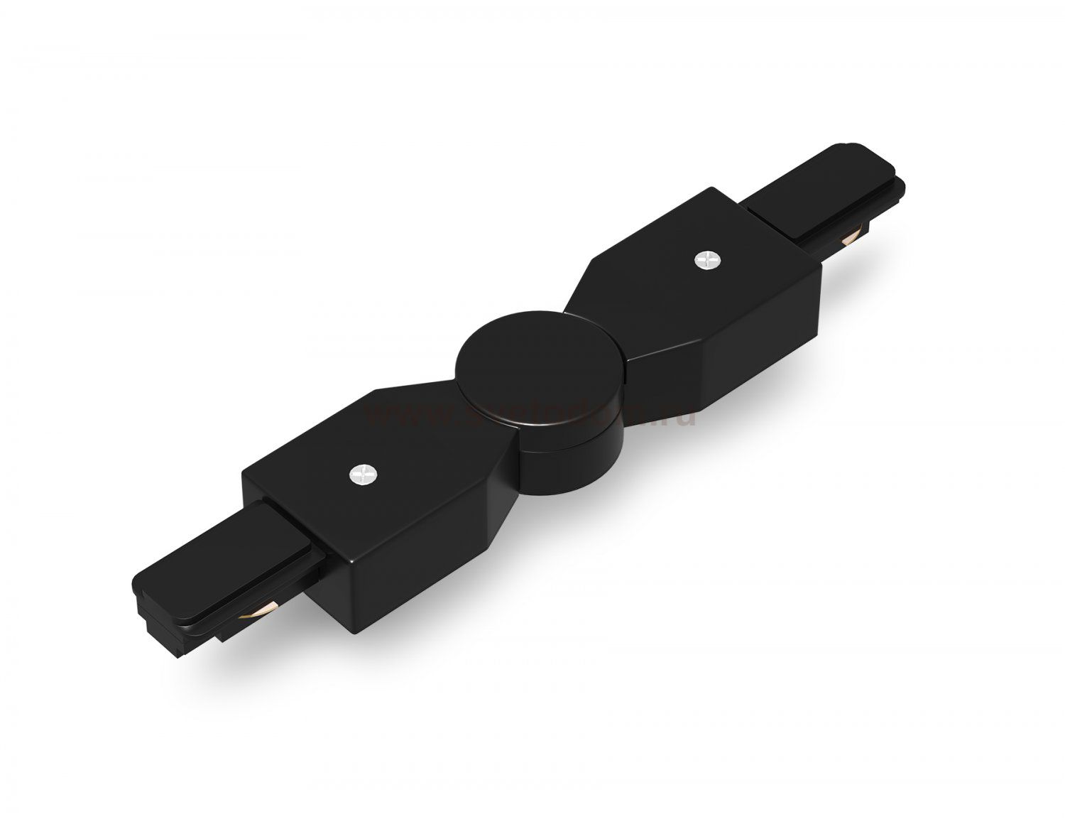 Коннектор поворотный шарнирный для однофазного шинопровода Standard 220V Ambrella GL7180 BK черный коннектор поворотный шарнирный для однофазного шинопровода Standard 220V 285*35*20