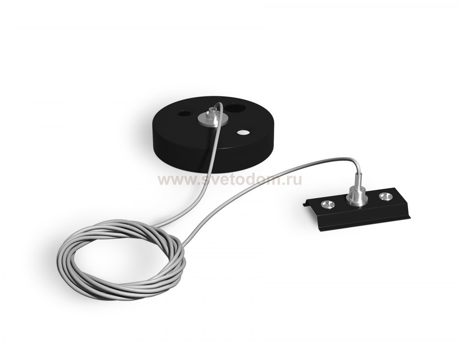 Подвес тросовый для однофазного шинопровода Standard 220V 1.5m Ambrella GL7192 BK черный подвес тросовый для однофазного шинопровода Standard 220V 1.5m