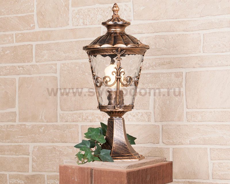 Diadema S черное золото ландшафтный светильник IP44 GLYF-8046S Elektrostandard