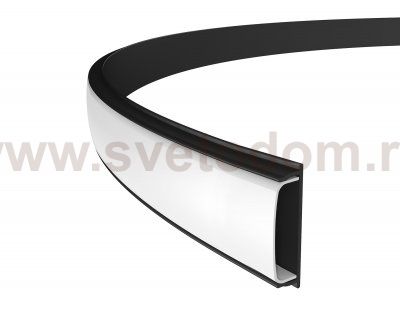 Алюминиевый профиль накладной гибкий 18*4 для светодиодной ленты до 15мм Ambrella GP1600BK GP