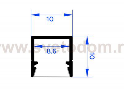 GP1650BK черный 2000*10*10