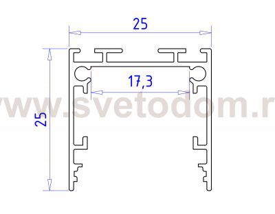 Алюминиевый профиль накладной/подвесной 