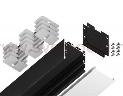 Алюминиевый профиль накладной/подвесной 