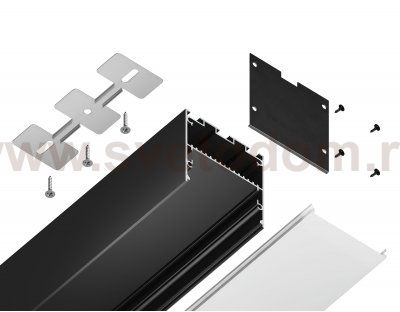 Алюминиевый профиль накладной/подвесной 