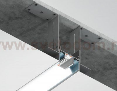 Алюминиевый профиль для натяжного потолка 72.2*34 для светодиодной ленты до 13.2мм Ambrella GP4000AL GP