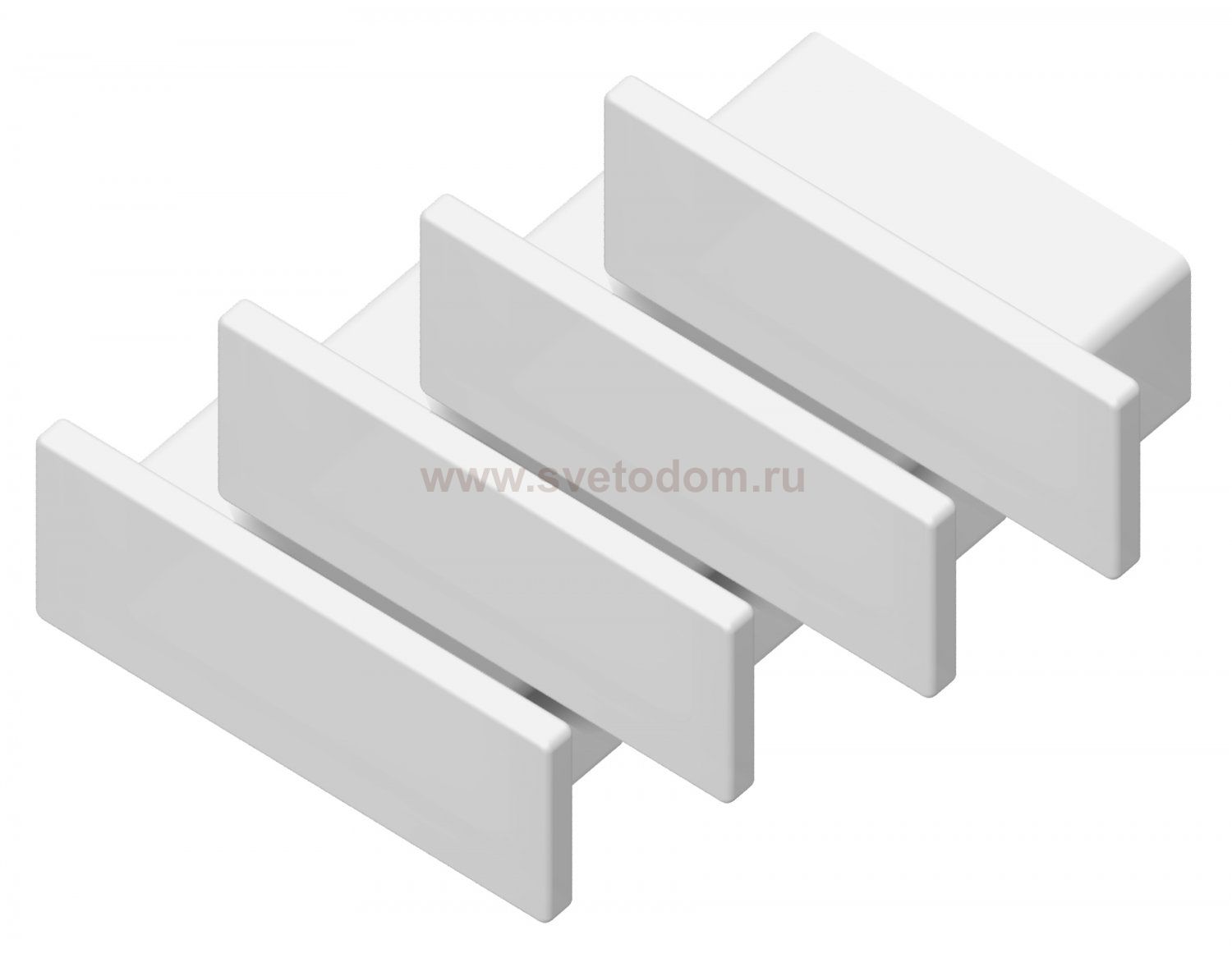 Заглушка для накладного алюминиевого профиля GP1700 (комплект 4шт) Ambrella GP8300 GP