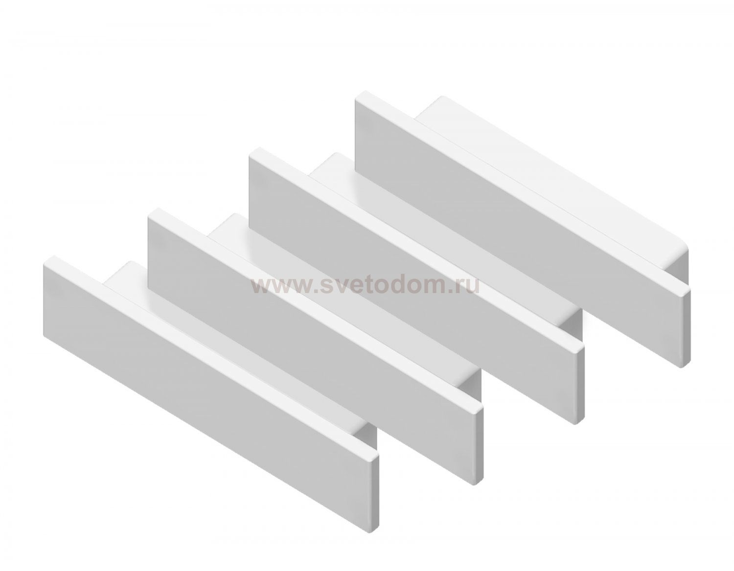 Заглушка для накладного алюминиевого профиля GP1800 (комплект 4шт) Ambrella GP8450 GP